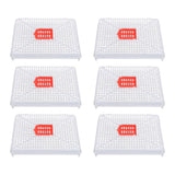 6pcs Plastic Square Buckle Queen Bee Cage Beekeeping Cage for Artificial Swarming Introduction of Queens