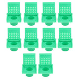 10PCS Beehive Entrance Gates Plastic Bee Hive Nuc Box Ventilation Opening Window for Beekeepers Beekeeping Supplies Green