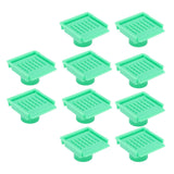 10PCS Beehive Entrance Gates Plastic Bee Hive Nuc Box Ventilation Opening Window for Beekeepers Beekeeping Supplies Green