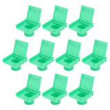 10PCS Beehive Entrance Gates Plastic Bee Hive Nuc Box Ventilation Opening Window for Beekeepers Beekeeping Supplies Green
