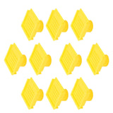 10PCS Beehive Entrance Gates Plastic Bee Hive Nuc Box Ventilation Opening Window for Beekeepers Beekeeping Supplies Yellow