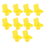 10PCS Beehive Entrance Gates Plastic Bee Hive Nuc Box Ventilation Opening Window for Beekeepers Beekeeping Supplies Yellow
