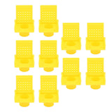 10PCS Beehive Entrance Gates Plastic Bee Hive Nuc Box Ventilation Opening Window for Beekeepers Beekeeping Supplies Yellow