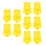 10PCS Beehive Entrance Gates Plastic Bee Hive Nuc Box Ventilation Opening Window for Beekeepers Beekeeping Supplies Yellow
