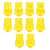 10PCS Beehive Entrance Gates Plastic Bee Hive Nuc Box Ventilation Opening Window for Beekeepers Beekeeping Supplies Yellow