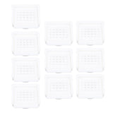 10PCS Beehive Entrance Gates Plastic Bee Hive Nuc Box Ventilation Opening Window for Beekeepers Beekeeping Supplies White