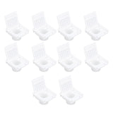 10PCS Beehive Entrance Gates Plastic Bee Hive Nuc Box Ventilation Opening Window for Beekeepers Beekeeping Supplies White