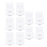 10PCS Beehive Entrance Gates Plastic Bee Hive Nuc Box Ventilation Opening Window for Beekeepers Beekeeping Supplies White