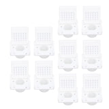 10PCS Beehive Entrance Gates Plastic Bee Hive Nuc Box Ventilation Opening Window for Beekeepers Beekeeping Supplies White