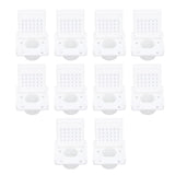 10PCS Beehive Entrance Gates Plastic Bee Hive Nuc Box Ventilation Opening Window for Beekeepers Beekeeping Supplies White