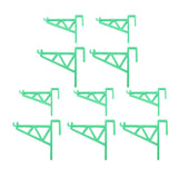 10pcs Beekeeping Bracket Rack Plastic Beehive Frame Holder Stand Beekeeping Equipment Beekeeping Supplies Tool for Beekeepers Green
