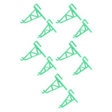10pcs Beekeeping Bracket Rack Plastic Beehive Frame Holder Stand Beekeeping Equipment Beekeeping Supplies Tool for Beekeepers Green