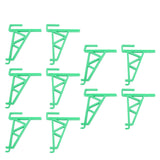 10pcs Beekeeping Bracket Rack Plastic Beehive Frame Holder Stand Beekeeping Equipment Beekeeping Supplies Tool for Beekeepers Green