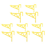 10pcs Beekeeping Bracket Rack Plastic Beehive Frame Holder Stand Beekeeping Equipment Beekeeping Supplies Tool for Beekeepers Yellow