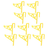 10pcs Beekeeping Bracket Rack Plastic Beehive Frame Holder Stand Beekeeping Equipment Beekeeping Supplies Tool for Beekeepers Yellow
