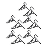 10pcs Beekeeping Bracket Rack Plastic Beehive Frame Holder Stand Beekeeping Equipment Beekeeping Supplies Tool for Beekeepers Black