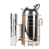Bee Hive Smoker Stainless Steel Bee Smoker Beekeeping Equipment with Hanging Hook Prevent Burns Round Nozzle 800g A