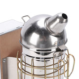 Bee Hive Smoker Stainless Steel Bee Smoker Beekeeping Equipment with Hanging Hook Prevent Burns Round Nozzle 800g A
