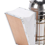 Bee Hive Smoker Stainless Steel Bee Smoker Beekeeping Equipment with Hanging Hook Prevent Burns Round Nozzle 800g A