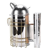 Bee Hive Smoker Stainless Steel Bee Smoker Beekeeping Equipment with Hanging Hook Prevent Burns Round Nozzle 800g A