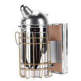 Bee Hive Smoker Stainless Steel Bee Smoker Beekeeping Equipment with Hanging Hook Prevent Burns Round Nozzle 800g A