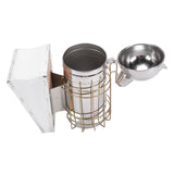 Bee Hive Smoker Stainless Steel Bee Smoker Beekeeping Equipment with Hanging Hook Prevent Burns Round Nozzle 800g A