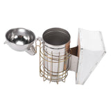 Bee Hive Smoker Stainless Steel Bee Smoker Beekeeping Equipment with Hanging Hook Prevent Burns Round Nozzle 800g A