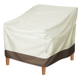 Patio Chair Cover Outdoor Furniture Cover Water and Dust Resistant Oxford Cloth Patio Lawn Furniture Cover Outdoor Chair Cover Beige with Coffee Color