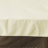 Patio Chair Cover Outdoor Furniture Cover Water and Dust Resistant Oxford Cloth Patio Lawn Furniture Cover Outdoor Chair Cover Beige with Coffee Color