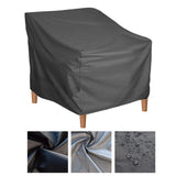 Patio Chair Cover Outdoor Furniture Cover Water and Dust Resistant Oxford Cloth Patio Lawn Furniture Cover Outdoor Chair Cover Black
