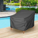Patio Chair Cover Outdoor Furniture Cover Water and Dust Resistant Oxford Cloth Patio Lawn Furniture Cover Outdoor Chair Cover Black