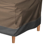 Patio Chair Cover Oxford Cloth Water Resistant Silver Coating Outdoor Furniture Cover for Home Lawn Patio Garden Coffee Black 190T