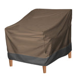 Patio Chair Cover Oxford Cloth Water Resistant Silver Coating Outdoor Furniture Cover for Home Lawn Patio Garden Coffee Black 190T