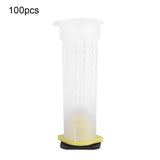 100PCS Beekeeping Rearing Cup Kit Bee Queen Cages Roller Beekeeper Tool Equipment