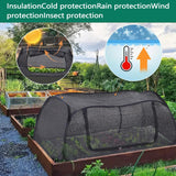 Garden Cover for Raised Beds  Pop-Up Mesh Plant Garden Bed Cover for Vegetables, Seedlings, Fruits, Frost Protection, Outdoor Gardening Bird and Animal Barrier Greenhouse Cover (Black)