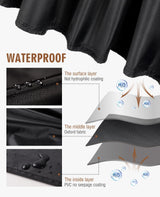 Waterproof Outdoor Furniture Cover, Large Size Patio Furniture Covers for Winter, Rectangular Patio Sectional Covers for Table Chairs