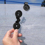 10 pcs Shade Cloth Heavy Duty Lock Grip, Shade Cloth Clips, Round Plastic Black Clips for Windproof Awnings, Fence Nets