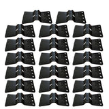 20pcs Heavy Duty Shade Cloth Clips, Black Plastic Lock for Sun Shade Fabric, Garden, Greenhouse, Patio, Plant Netting Cover