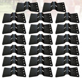 20pcs Heavy Duty Shade Cloth Clips, Black Plastic Lock for Sun Shade Fabric, Garden, Greenhouse, Patio, Plant Netting Cover