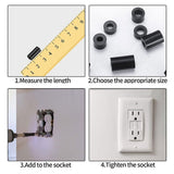 200Pcs Black Nylon Standoff Spacer Set, Insulation Column Standoff Spacer Durability Spacers For Electronics DIY Project