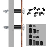 200Pcs Black Nylon Standoff Spacer Set, Insulation Column Standoff Spacer Durability Spacers For Electronics DIY Project