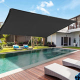 6.56 x 6.56 FT Black Shade Cloth with Grommets, 90% Shade Cloth for Garden,Pet Kennel Shade Cover,Multiple Specifications and Use,Edging Perforated Sun Shade Net for Garden,Greenhouse & Patio