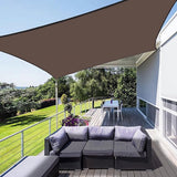 Outdoor sun shade net, heavy duty patio shade cloth, 200x200cm, 95% UV block, reinforced fringe, breathable HDPE mesh, for courtyard, garden, balcony, carport