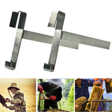 2pcs Bee Hive Frame Holder, Bee Frame Holder for Beekeeping, Stainless Steel Beekeeping Perch Stand Support Tools