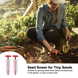 2pcs Seeds Dispenser, Mini Sowing Seed Dispenser Sower Seed Spreader Manual Planter Sowing Seeder Tool