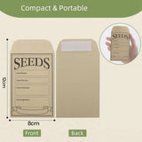 200PCS Seed Packets Envelopes: Self Sealing Kraft Small Seed Envelopes for Seed Storage Resealable Seed Saving Envelopes