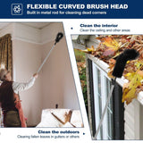 Gutter Cleaning Tool Practical Gutter Cleaning Brush with 10.5Ft Removable Pole Efficient Cleaning Gutter Guard Cleaner Tool Hangable Gutter Cleaner Tool for Cleaning Leaves Debris Window