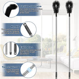 Gutter Cleaning Tool Practical Gutter Cleaning Brush with 10.5Ft Removable Pole Efficient Cleaning Gutter Guard Cleaner Tool Hangable Gutter Cleaner Tool for Cleaning Leaves Debris Window