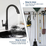 Gutter Cleaning Tool Practical Gutter Cleaning Brush with 10.5Ft Removable Pole Efficient Cleaning Gutter Guard Cleaner Tool Hangable Gutter Cleaner Tool for Cleaning Leaves Debris Window