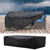 Patio Furniture Covers, Universal Size Heavy Duty Waterproof Outdoor Sofa Table Chair Cover for Garden Outdoor Indoor Furniture, 66.9" x 37" x 28", Black